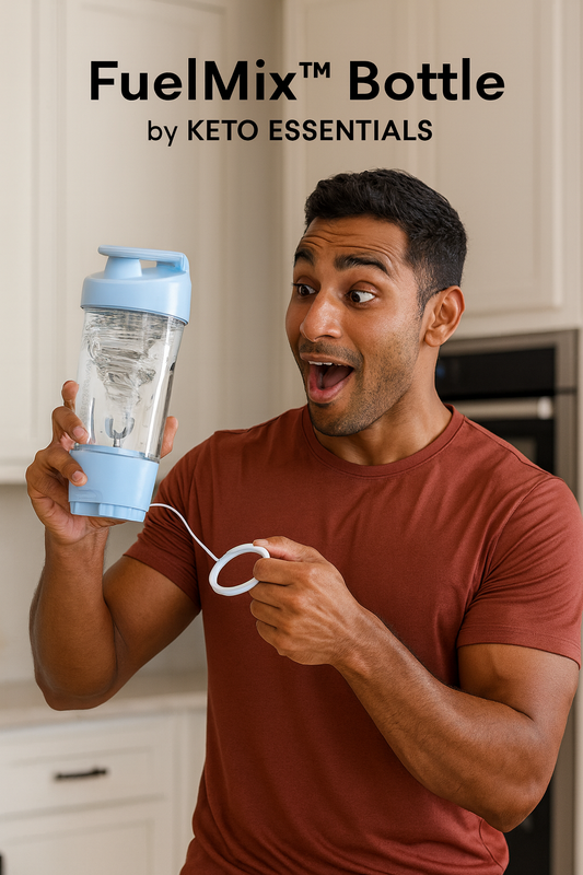 FuelMix™ Bottle by Keto Essentials – Pull-String Protein & Shake Mixer