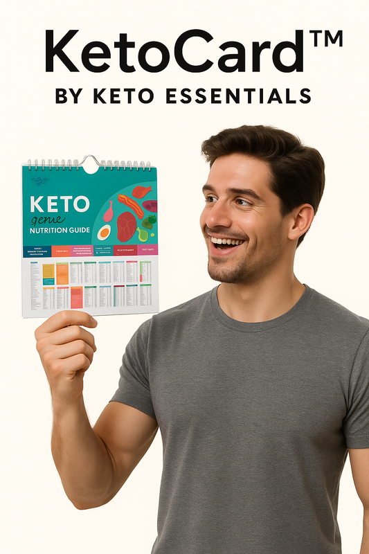 KetoCard™ by Keto Essentials – Flip-Chart Cheat Sheet for Keto Macros & Meal Planning
